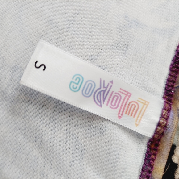 NWT LulaRoe Classic T Floral Tunic Top Short Sleeve S - Picture 4 of 7